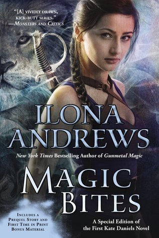 Magic Bites by Ilona Andrews on Cover to Cover Book and Blogging Blog by Kat Snark Kate Daniels Magic Urban Fantasy Paranormal Romance Sword Fierce Female Vampire shifter changeling slow burn romance